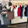 Camisola de Algodón Puro Cuadrada de Cuello Ancho con Hombros Anchos y Rayas para Mujer con Copas, Cintura Fruncida, Adecuada para Usar en Capas o Sola