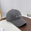 Boné de Baseball Simples Lavável de Algodão Bordado à Mão Estilo Coreano Feminino Letra Revisada Aba Macia Proteção Solar Chapéu Bico de Pato