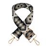 Nuevo Bolso Ajustable de Seda Dorada y Plateada de Doble Cara con Bordado de Diamantes, Correa Ancha para el Hombro y Accesorios, Bolso Grueso con Correa Larga para Cruzar