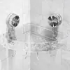 Estante Esquinero de Ventosa con Onda de Agua Triángulo Baño Inodoro Gancho sin Taladro Estante de Almacenamiento Montado en la Pared