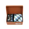 Nova Gravata Masculina 8cm Jacquard Bordada Gravata Borboleta Conjunto Caixa de Presente para Presentear Jantar de Negócios Gravata Masculina Personalizada