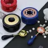 Horno Fundidor de Sellos de Cera en Colores Macaron, Herramienta Fundidora de Sello de Cera de Madera, Horno para Derretir Cera, Gránulos de Cera y Accesorios Relacionados