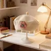 Touca de Bebê Outono e Inverno Feminina Bebê Flor Fofa Boina Chapéu de Lã Infantil Meninas Chapéu de Painter Tricotado Moderno