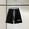 Shorts de Terry Respirável de Verão Fog Essentials Masculino, Estilo Americano, Shorts para Casal, Acima do Joelho, para Uso ao Ar Livre