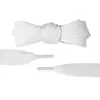 Cadarços Largos Planos Kurojin Fashion Camada Dupla Poliéster Cor Sólida Cadarços Planos 2cm Adequado para Sapatos Casuais e Tênis