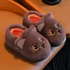 Pantuflas de Algodón para Niños de Otoño e Invierno para Niños y Niñas con Protección en el Talón Zapatos de Algodón para el Hogar Antideslizantes Suela Suave Zapatos Peludos para Niños Pequeños Bebé