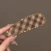 Pinza para el Cabello Melaleuca Otoño e Invierno para Mujer Lazo Estampado Leopardo Exquisita Pinza BB Accesorios para el Cabello Nuevo Estilo 2026 Pinza de Pato de Punto Versátil