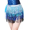 Falda de Lentejuelas con Borlas Danza del Vientre Cadera Vibrante Vestido Cadena de Cintura con Lentejuelas y Borlas Bohemio