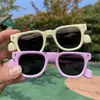 Óculos de Sol Polarizados de Silicone para Crianças Meninas Ano Cruzamento Estilo Coreano Europeu e Americano Avançado Estilo Simples Óculos de Sol da Moda Crianças