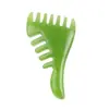 Pente Gua Sha Pente de Massagem Atacado Ferramenta de Terapia do Couro Cabeludo de Resina Ferramenta de Beleza dos Meridianos de Cinco Pontas Pente com Cabo de Cinco Pontas