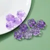 Contas de Vidro Gelatina Bicolor de 15mm Contas Soltas de Flor Gêmea Material para Pulseiras e Brincos DIY Criativos Feitos à Mão