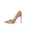 Tacones altos para mujer, colección primavera 2026, nuevo estilo sexy y seductor, diseño de nicho, color nude, punta fina, tacón delgado, cómodos para usar todo el día, zapatos de vestir sencillos profesionales para mujer