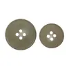 Botón de Cuerno Beige Natural con Borde Delgado de Cuatro Ojos Botón de Camisa para Mujer Botón de Pantalón de Traje Botón de Ropa Exterior
