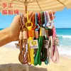 Llavero de Lanyard para Teléfono Móvil Tejido a Mano con Colgante de Agujero para Escalada, Accesorios de Encanto para Bolsa de Muñeca, Correa para Teléfono Móvil al por Mayor