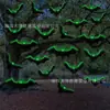 Decoração Popular de Halloween Transfronteiriça Morcego Pendurado Decoração de Pátio de Feriado ao Ar Livre Morcego Preto Grande com Fluorescente