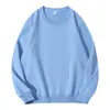 Sudadera de cuello redondo de 280 g, Nuevo tejido de rizo pesado para otoño e invierno, Prenda superior versátil de color liso para hombre en varios colores