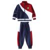Novo Estilo Primavera e Verão 2023 Uniformes Escolares Médios e Grandes para Crianças, Uniformes de Classe para Jardim de Infância, Conjunto de Três Peças Cor Vinho para Reuniões Esportivas para Alunos do Ensino Fundamental
