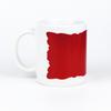 Suministro de fábrica taza 7102 de cerámica con cambio parcial de color, taza para fotos por sublimación de transferencia de calor, taza con diseño de pizarra y flores