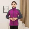 Outono e inverno das mulheres de meia-idade e idosas engrossado lã cardigan camisola top coat casual tamanho grande velo roupas roupas da mãe