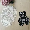 [Pegatinas de tela bordadas con hilo de algodón] oso parches de bolsillo falsos para ropa de niños accesorios hechos a mano DIY encaje para ropa