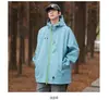 Jaqueta masculina de comércio exterior para primavera e outono, corte solto, impermeável, à prova de vento, corta-vento soft shell, colorida, adequada para viagens, caminhadas e montanhismo