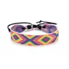 YYG Nova Pulseira Trançada Original Feita à Mão de Algodão e Cânhamo Estilo Étnico Combinação de Cores Corda de Mão Fornecimento Transfronteiriço