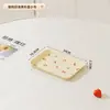 Bandeja Quadrada para Uso Doméstico, Prato para Comida e Frutas, Bandeja Drenante para Copos e Panelas, Prato para Lanches, Bandeja Especial para Servir para Restaurantes