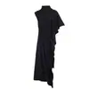 Para Comércio Exterior Transfronteiriço Europeu e Americano Roupas Femininas Aliexpress Mais Vendidas Moda de Verão Vestido Assimétrico Plissado