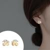 Nalan s925 brincos de prata fruta feminino sintético opalas cereja doce temperamento brincos de diamante M00481