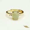 Anel de Jade Hetian Natural Aiyu Anel com Cravação em Garra Joias de Jade Fábrica de Bem-Estar Atacado Dropshipping S3102107