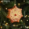 Decorações Criativas Transfronteiriças de Natal Árvore de Natal Floco de Neve Alce Homem de Gengibre Pingente Arrumo de Ambiente para Janela Estoque Pronto