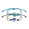 Pulseira de Peixe Cerâmico Tecida Estilo Novo Simples Transfronteiriça Estilo Europeu e Americano Joia Criativa de Praia para Homens e Mulheres