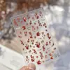 Adesivos Tomoni para Unhas com Relevo DIY Populares Outono Retro Adesivos de Unha Folhas de Outono Adesivo de Joia Raposa Material