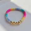 Joyería transfronteriza al por mayor estilo europeo y americano uso apilado multicapa moda Joker estilo nacional color cerámica suave pulsera traje de mujer