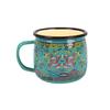 Envío Directo en Stock Taza de Boca de Flamenco de Esmalte Blanco Negro Soporte de Boca Taza para Estudiante Taza de Gran Vientre