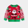 Comércio Exterior Europeu e Americano Roupas Infantis 2026 Novo Suéter de Pai Natal Outono e Inverno Infantil Suéter de Tricô Pulôver para Meninos e Meninas