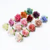 Flores Artificiales de Comercio Exterior Rosa de Seda Cabeza de Flor Artificial Accesorios de Decoración DIY para el Hogar Navidad Año Nuevo Boda