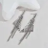 Pendientes de Borlas Largas de Venta Caliente Transfronterizos para Mujer, Diseño de Nicho, Pendientes de Alta Gama, Pendientes Pequeños para Banquetes que Resaltan el Rostro