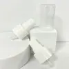 Cabezal de bomba de spray tipo prensa cosmético repelente de mosquitos de 24 dientes, cabezal de spray de cobertura total de PP, cabezal de spray fijador de maquillaje, gran volumen de pulverización