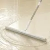 Escoba Mágica de Silicona para Raspar y Trapear Agua, Rasqueta de Piso de Doble Propósito, Herramienta Doméstica para Barrer Agua en el Baño