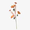 Flores Artificiais com Cinco Cabeças de Papoula e Galhos de Junco para Arranjos Florais Artesanais de Casamento, Banquetes de Noivado e Decorações de Fundo para Salão de Casamento