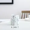 Vaso Cilíndrico Criativo de Jardinagem Nórdica Vaso para Flores Suculentas Cerâmica zakka Conjunto de Vasos de Flores de Mármore Atacado