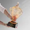 Troféu de Cristal K9 Campeão Criativo Personalizado com Gravação para Premiações de Funcionários Excelentes, Competições Empresariais, Eventos Esportivos e Jogos de Bola