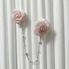 Pasador para Cortina Colgante para Cabeza de Cortina Borla de Flor Decoración Estilo Pastoral Francés Fresco Gasa Accesorios Decorativos para Cortina