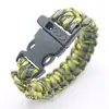 Pulsera Multifuncional de Supervivencia para Exteriores, Iniciador de Fuego de Emergencia para Senderismo y Camping, Silbato de Supervivencia, Pulsera Tejida, Pulsera Salvavidas