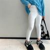 Leggings de primavera y otoño para niñas, pantalones ajustados elásticos coreanos de marca de moda personalizados para niños en línea populares