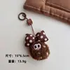 Nuevo Colgante de Peluche de Oso y Conejo de Galleta, Dibujos Animados Cómicos, Colgante de Oso Tonto, Cuadrado con Carácter de la Fortuna