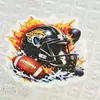 Parches de fútbol americano transfronterizos, llaveros deportivos DIY personalizados de moda, parches acrílicos