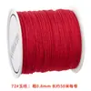 Não. 72 pulseira de linha de jade corda trançada corda vermelha corda de mão colar trançado feito à mão corda de colar com pingente de linha material de corda trançada diy