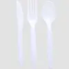 Colher Descartável Amazon Colher de Sopa Plástica Embalada Individualmente Faca e Garfo Conjunto de Talheres de Restaurante Grau Alimentício Bolo